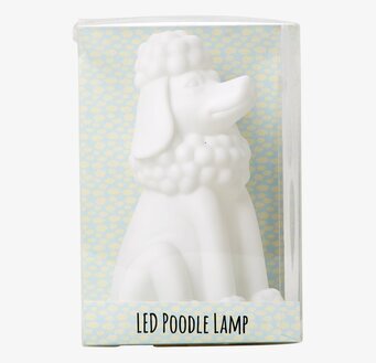 Bild av LED-lampa i form av en pudel, elegant design