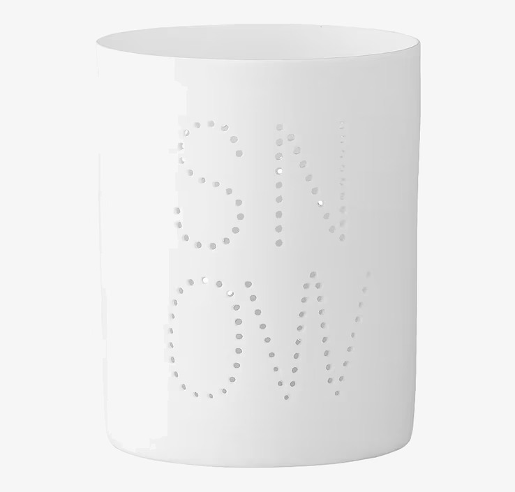 Ljuslykta Snow från Bloomingville i minimalistisk design