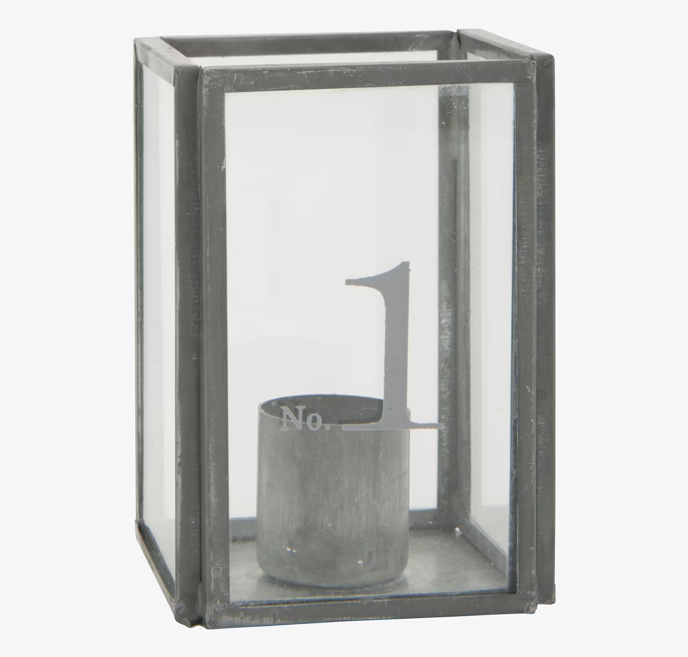 Bild av adventsljusstake i zink med industriell design