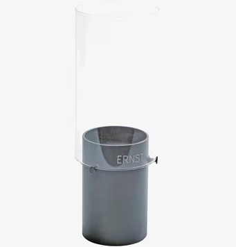 Bild av modern grå lykta med minimalistisk design