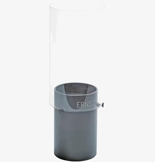 Bild av modern grå lykta med minimalistisk design