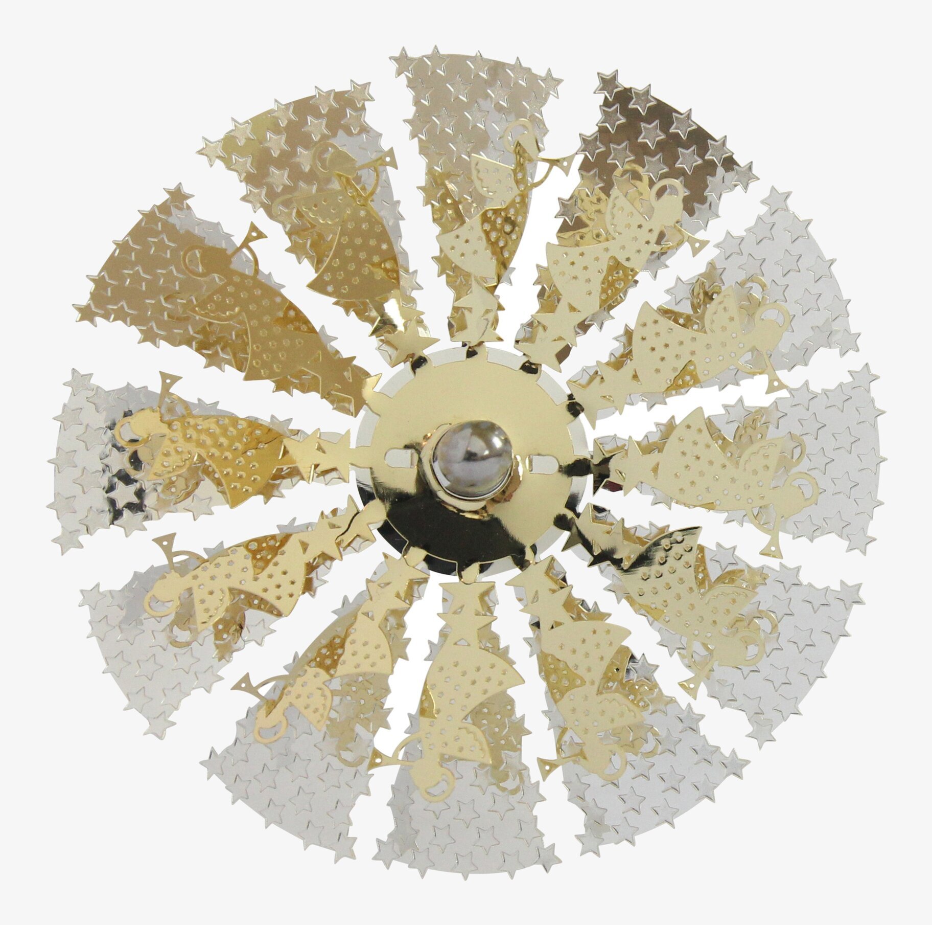 Ljussnurra Trumpetängel från Pluto Produkter i guld och silver