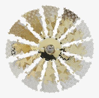 Bild av elegant ljussnurra med änglar och stjärnor