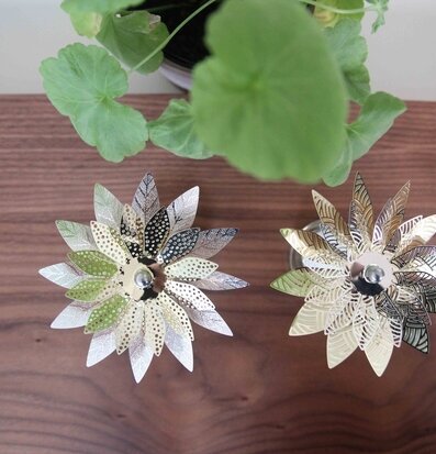 Bild av dekorativa ljussnurror med Art Deco-design