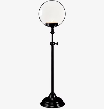 Bild av elegant ljuslykta med förstoringsglasdesign